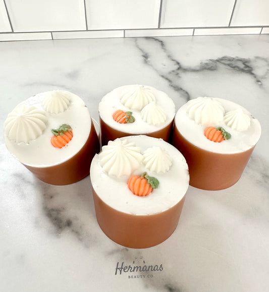 brown soap scented like a pumpkin spiced latte